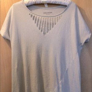 Zadig et Voltaire Pierced Front Tee Shirt